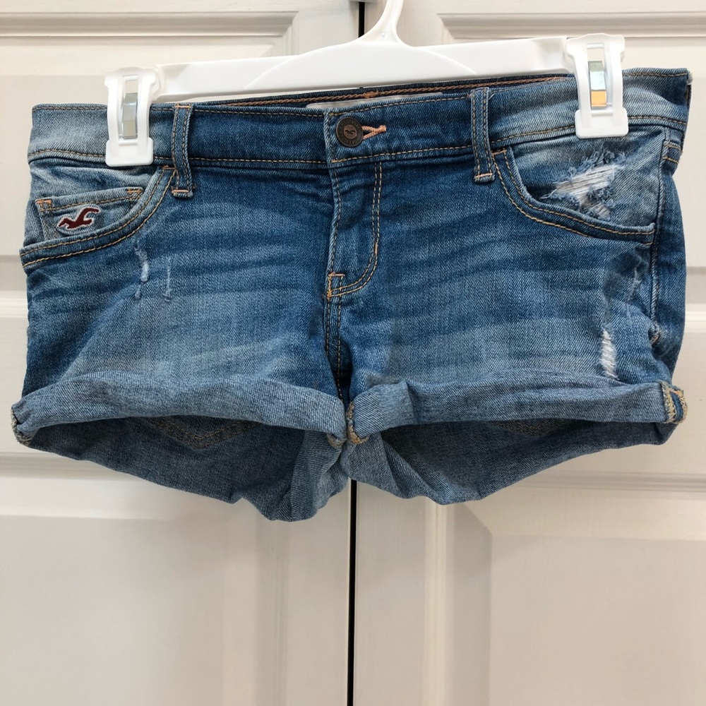 Hollister Lightly Distressed Jean Shorts 1